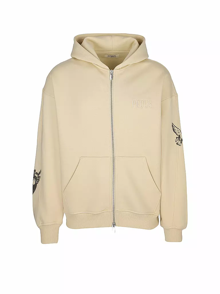 PEQUS | Sweatjacke Salvation | beige
