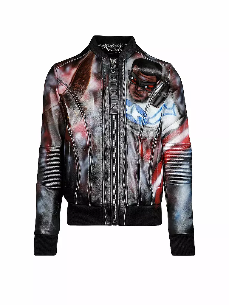 PHILIPP PLEIN | Lederjacke "Superhero" | 