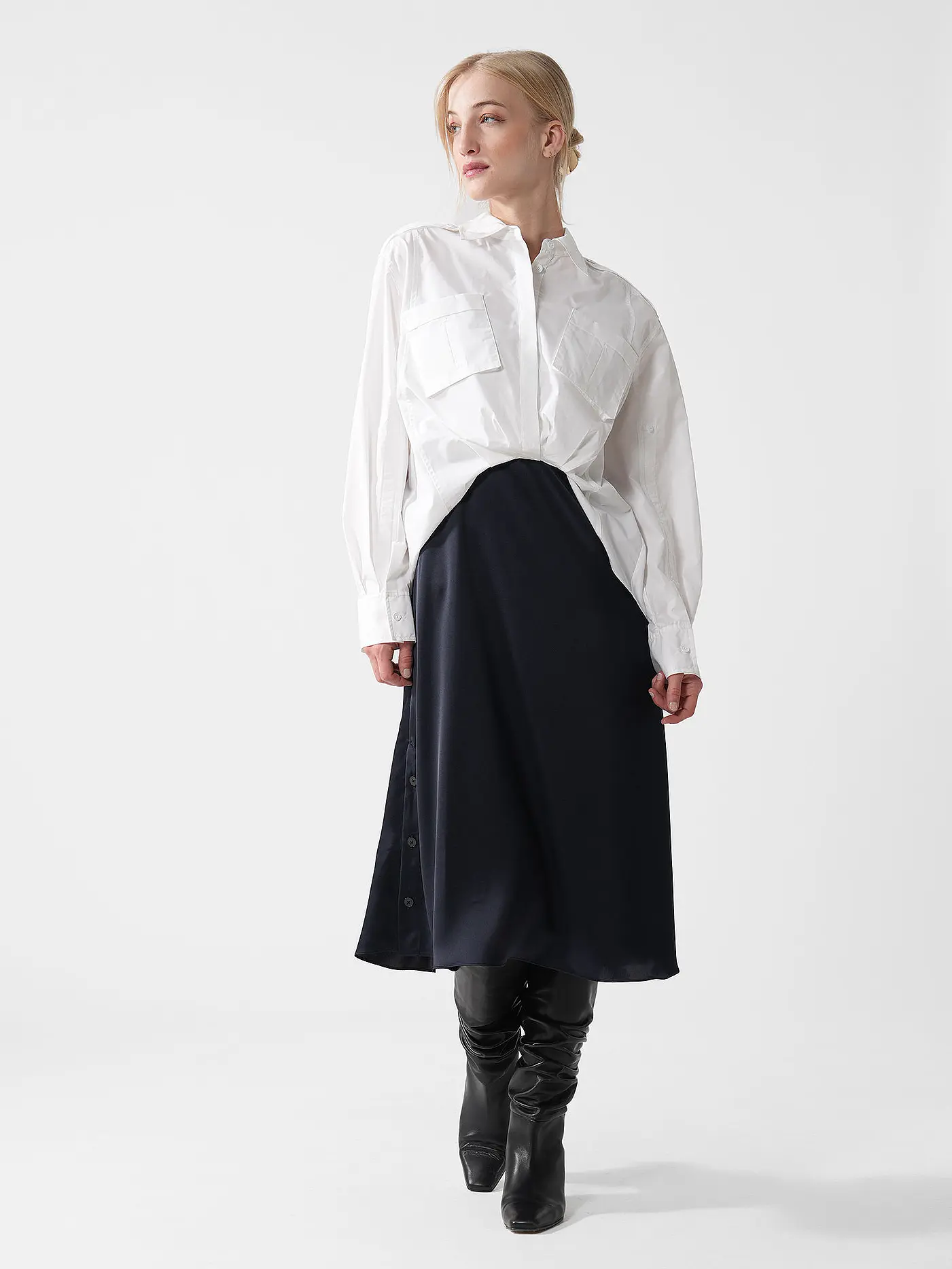 PHILLIP LIM | Midikleid  | weiss