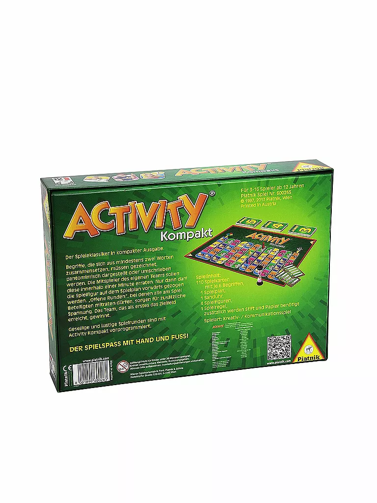 PIATNIK | Brettspiel - Activity Kompakt | keine Farbe