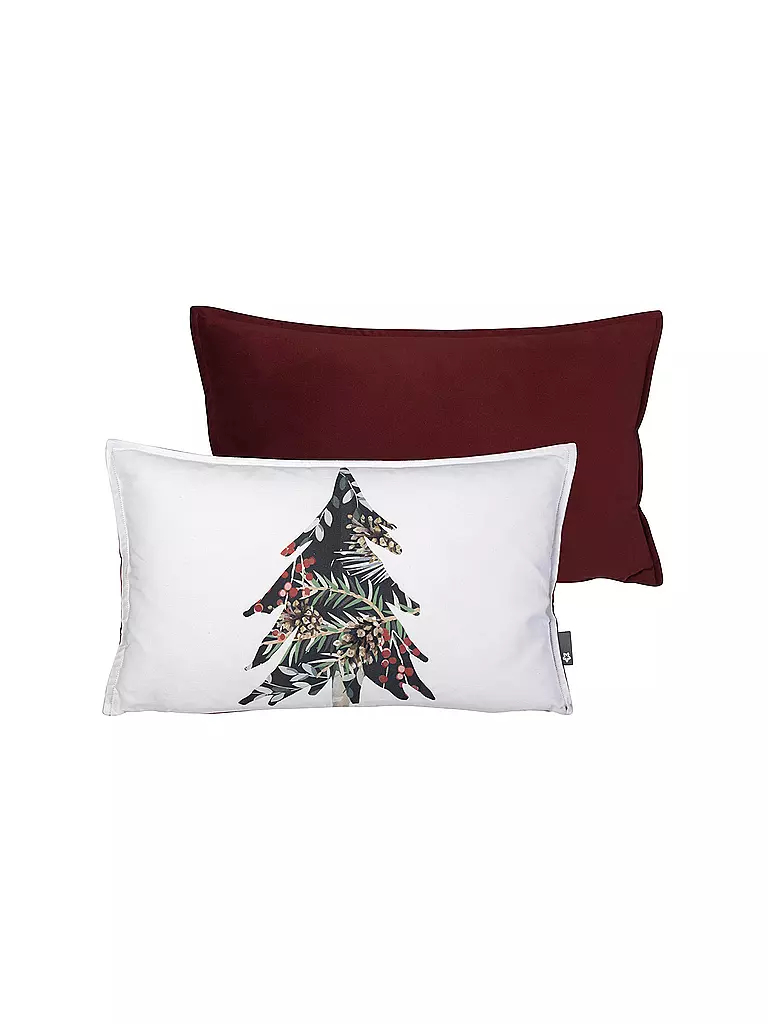 PICHLER | Kissenhülle Tree-K 31x51cm Multicolor | weiss