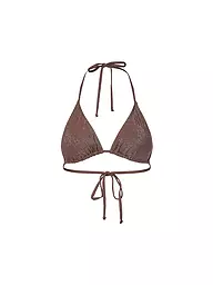 PIECES | Bikini Oberteil PCLAOMI | braun
