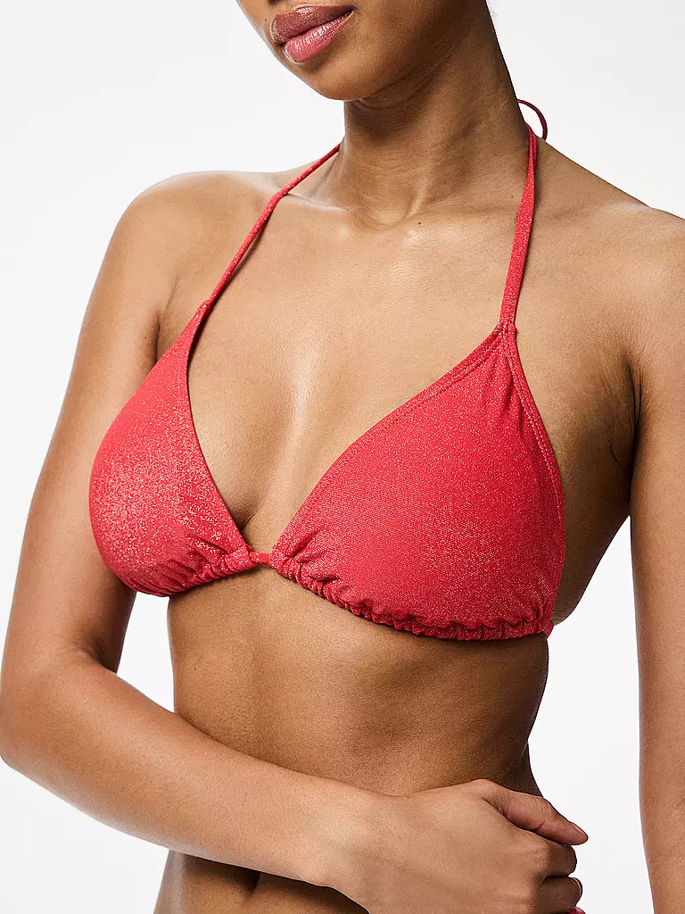 PIECES | Bikini Oberteil PCLAOMI | braun
