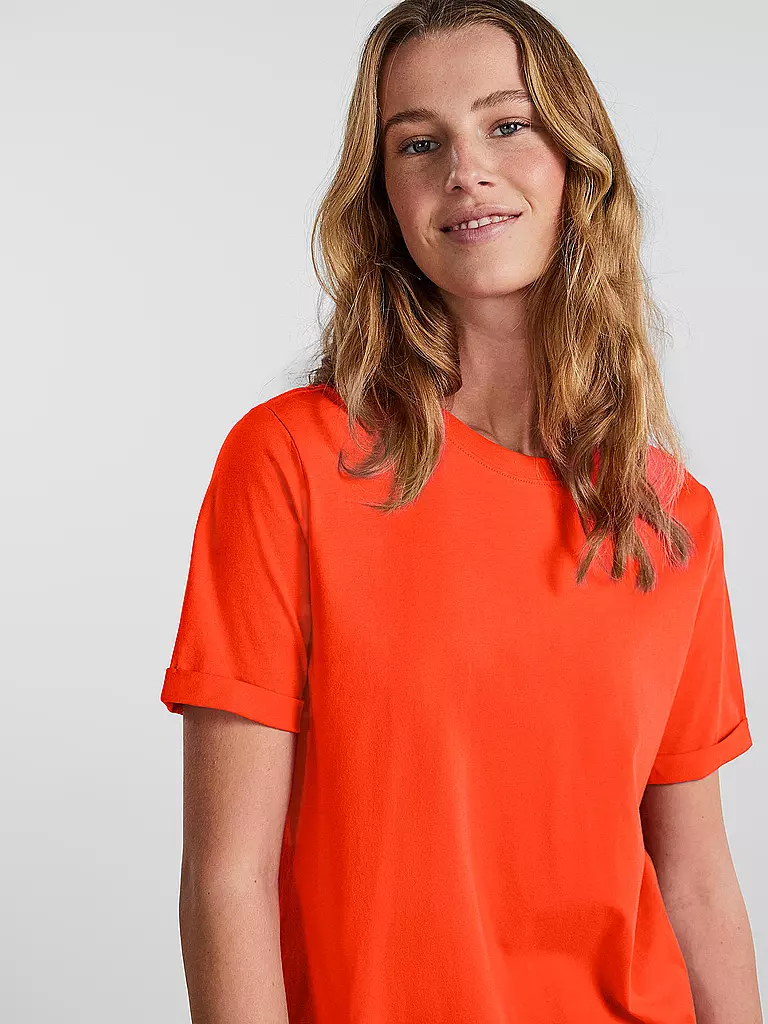 PIECES | T-Shirt PCRIA | orange