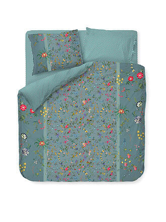 PIP STUDIO | Perkal Bettwäsche Petites Fleurs 2x 70x90cm / 200x200cm Blau