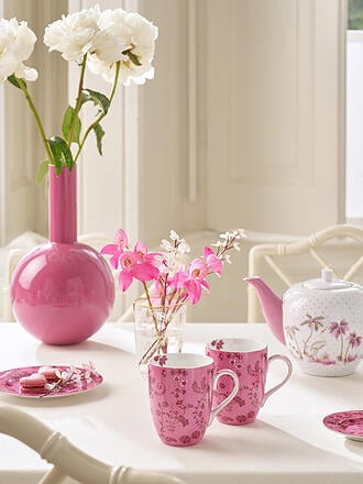 PIP STUDIO | Henkelbecher Large 2er Set 350ml JOLIE Flowers Pink