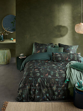 PIP STUDIO | Perkal Bettwäsche ALBERI 2x 70x90cm/200x200cm Dark Green