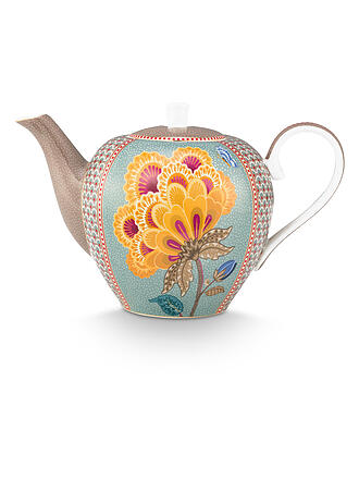 PIP STUDIO | Teekanne Large 1600ml BLOOMING TALES Fantasy Khaki - Blue