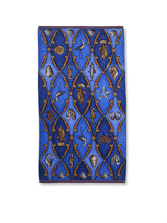 PIP STUDIO | Velours - Strandtuch LITTLE SEA 100x180cm Blau 