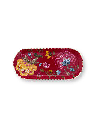 PIP STUDIO | Platte Gross BLOOMING TALES 33x15,5cm Fantasy Darkred