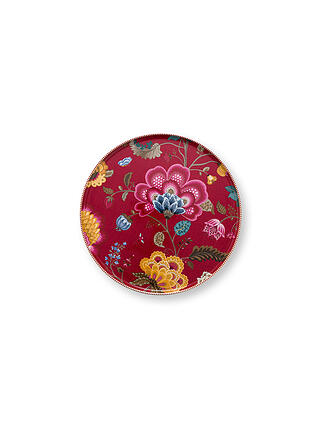 PIP STUDIO | Platte auf Fuss BLOOMING TALES 30,5cm Fantasy Darkred