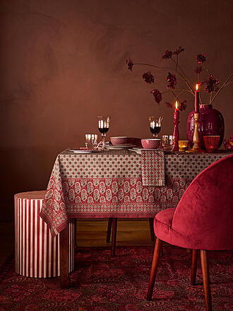 PIP STUDIO | Set-Servietten 4er Pkg. BLOOMING TALES 40x40 Bustani Darkred