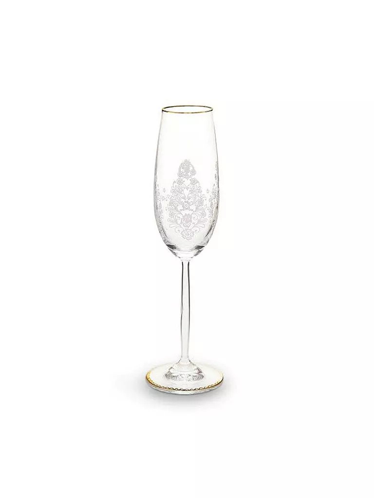 PIP STUDIO | Champagnerglas "Floral" 230ml | transparent