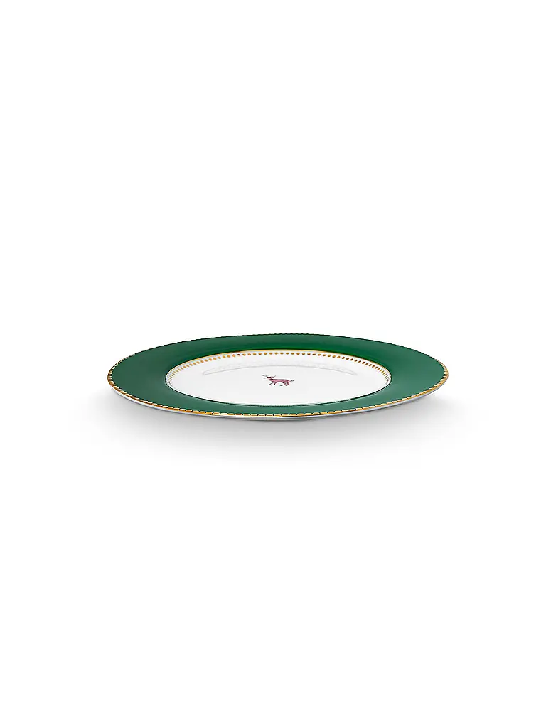 PIP STUDIO | Dessertteller 17cm LOVE BIRDS Dark Green | dunkelgrün