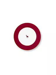 PIP STUDIO | Dessertteller 17cm LOVE BIRDS Dark Red | dunkelrot