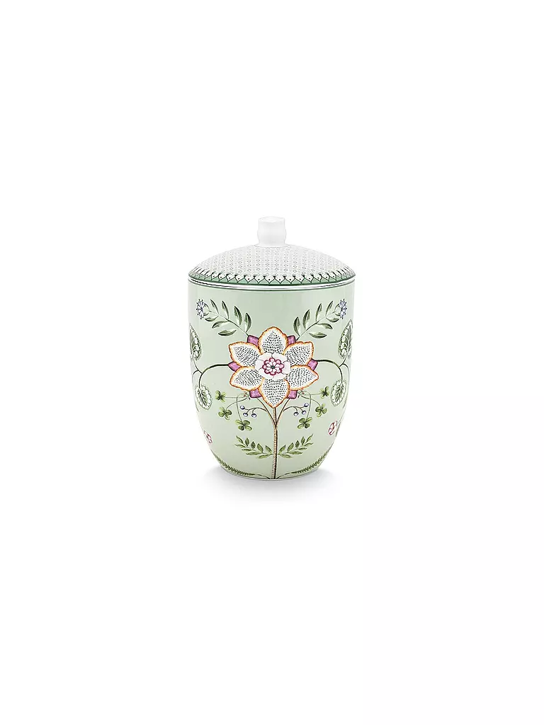 PIP STUDIO | Dose mit Deckel  LILY & LOTUS 1,5l Light Green | hellgrün