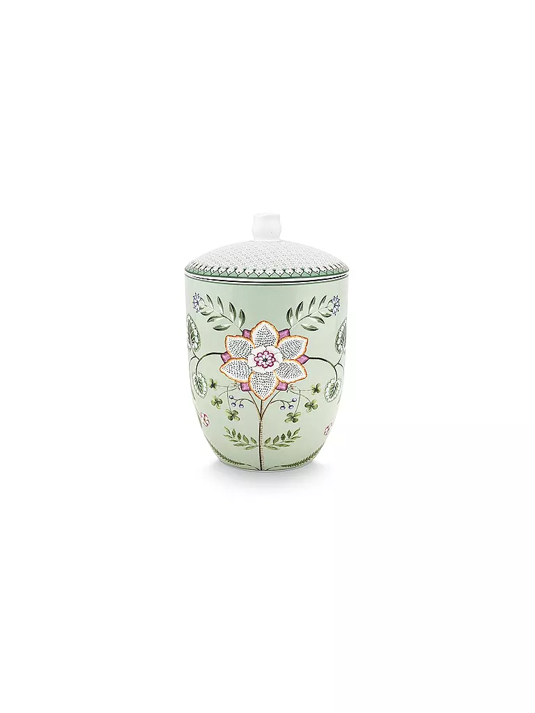 PIP STUDIO | Dose mit Deckel  LILY & LOTUS 1,5l Light Green | hellgrün