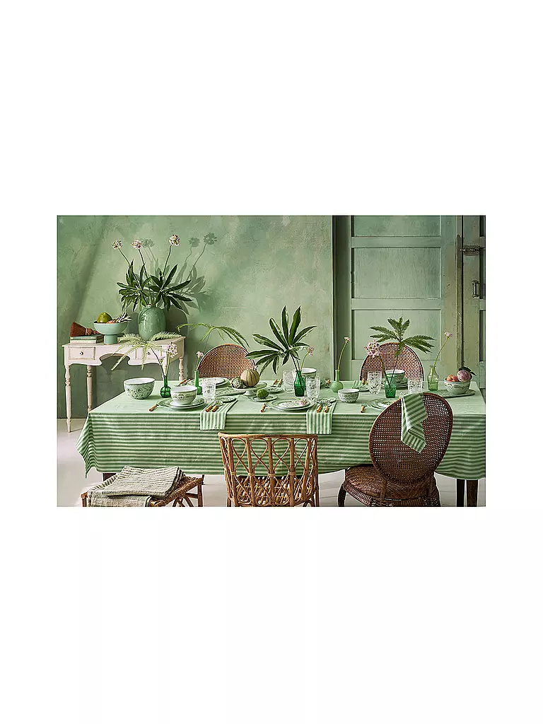 PIP STUDIO | Dose mit Deckel  LILY & LOTUS 1,5l Light Green | hellgrün