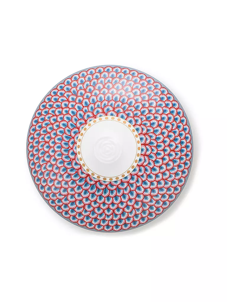 PIP STUDIO | Dose mit Deckel 1,5l FLOWER FESTIVAL Light Blue | beere