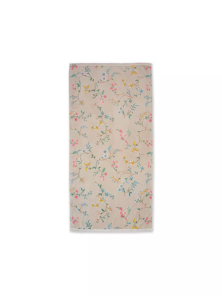 PIP STUDIO | Duschtuch LES FLEURS 70x140cm Khaki | hellbraun