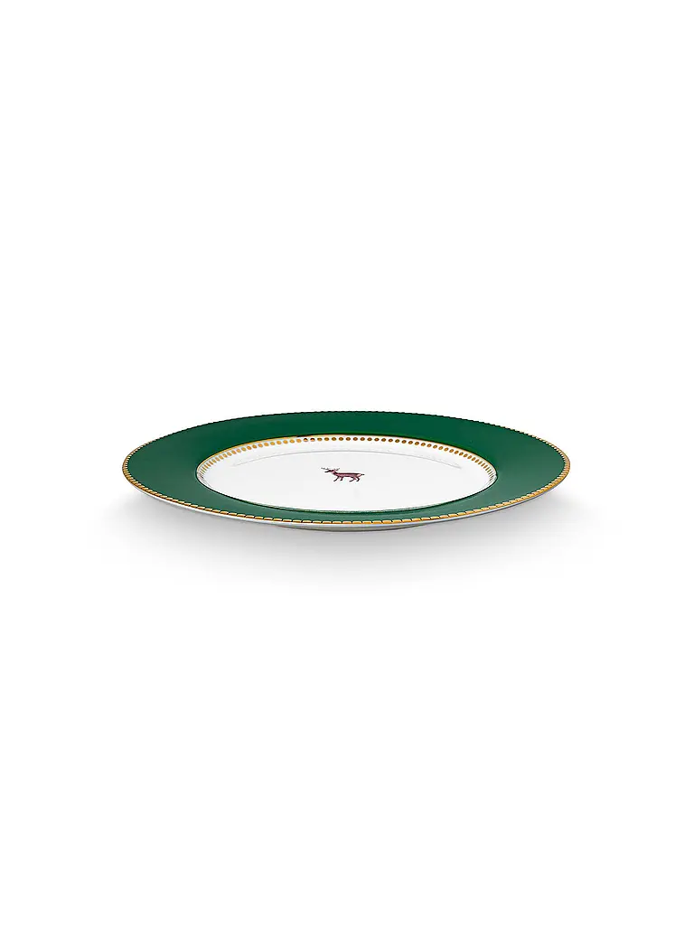 PIP STUDIO | Frühstücksteller 21cm LOVE BIRDS Dark Green | dunkelgrün