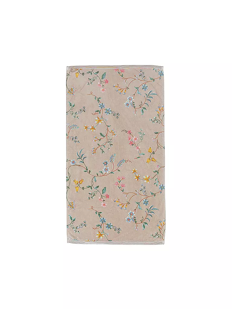 PIP STUDIO | Handtuch LES FLEURS 55x100cm Khaki | hellbraun