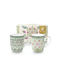 PIP STUDIO | Henkelbecher 2er Set Small LILY & LOTUS 145ml  | hellgrün