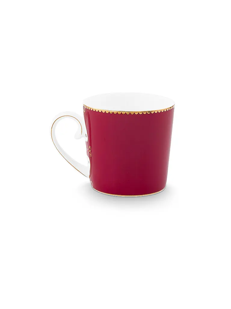 PIP STUDIO | Henkelbecher klein LOVE BIRDS MEDALLION Dark Red | 