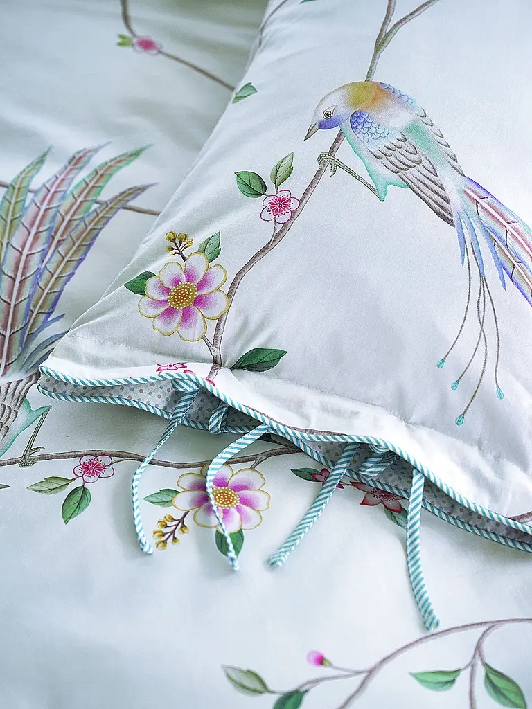 PIP STUDIO | Kissen gefüllt BAMBOO BLOSSOM 35x60cm White | weiss