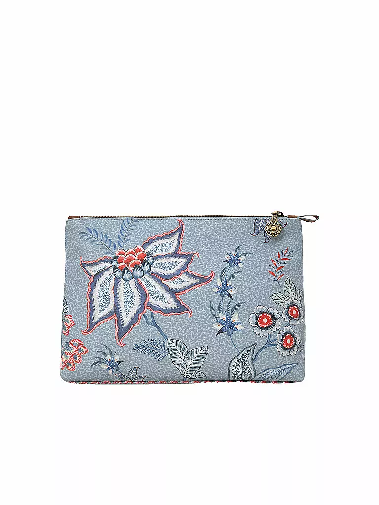 PIP STUDIO | Kosmetiktasche Flower Festival 26x18cm Light Blue | hellblau