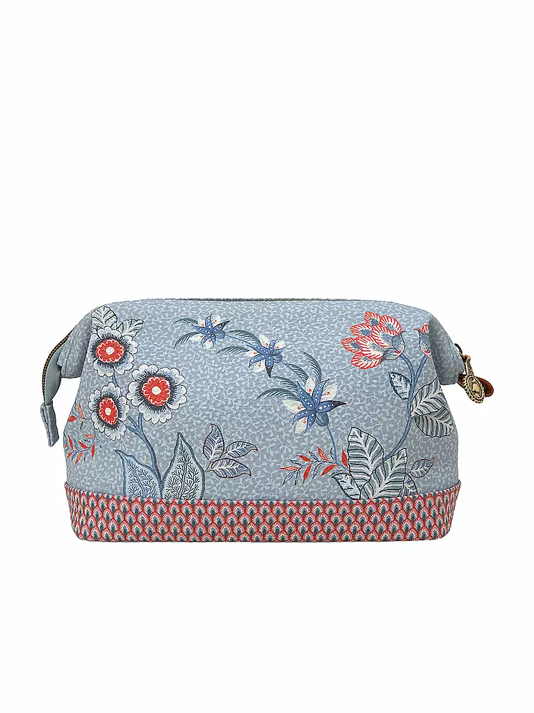 PIP STUDIO | Kosmetiktasche Flower Festival M Light Blue | hellblau