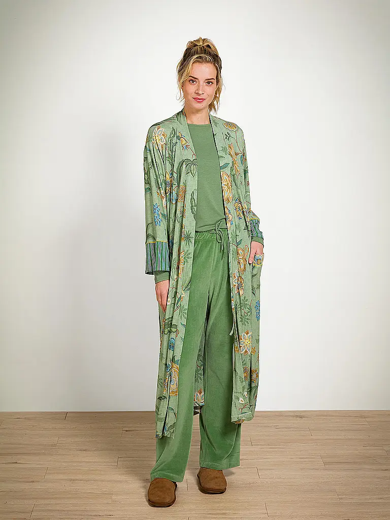 PIP STUDIO | Loungewear Hose BRITTA VELVET | grün