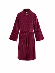 PIP STUDIO | Morgenmantel NAOMI VELVET LITTLE SUMO STRIPE | beere