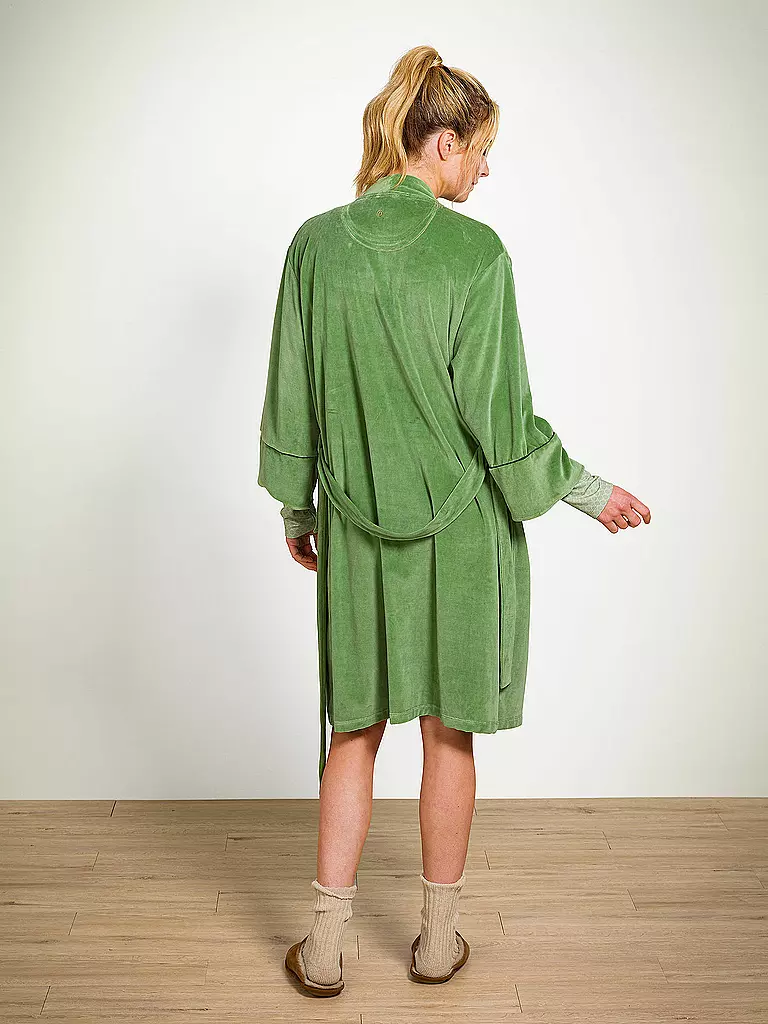 PIP STUDIO | Morgenmantel NAOMI VELVET | grün