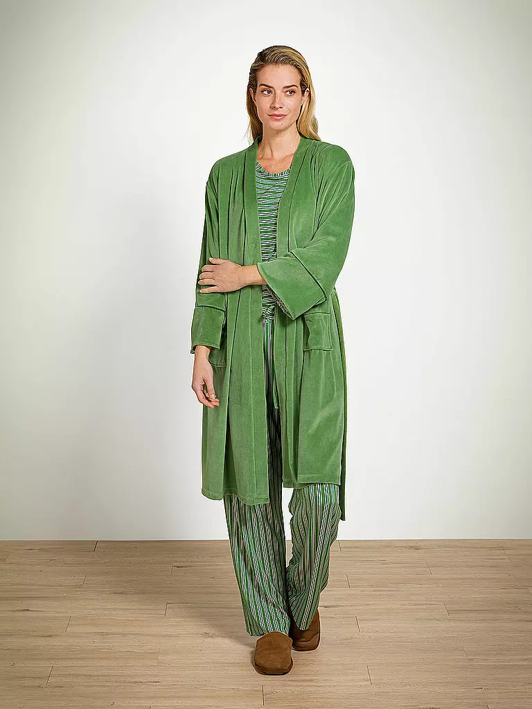 PIP STUDIO | Morgenmantel NAOMI VELVET | grün