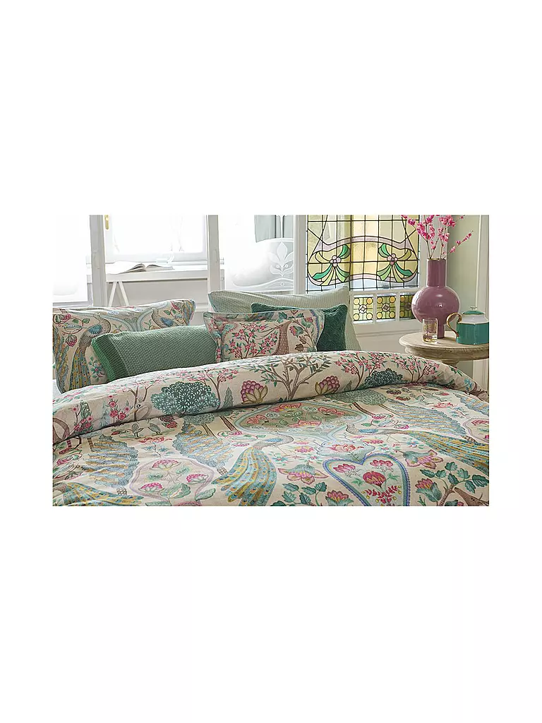 PIP STUDIO | Perkal Bettwäsche 70x90cm/140x200cm PAVONI Offwhite | beige