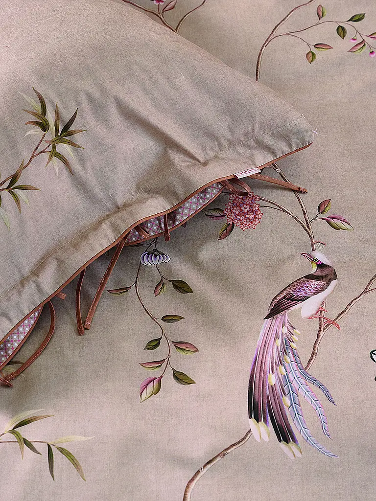 PIP STUDIO | Perkal Bettwäsche BAMBOO BLOSSOM 70x90cm/140x200cm Khaki | camel