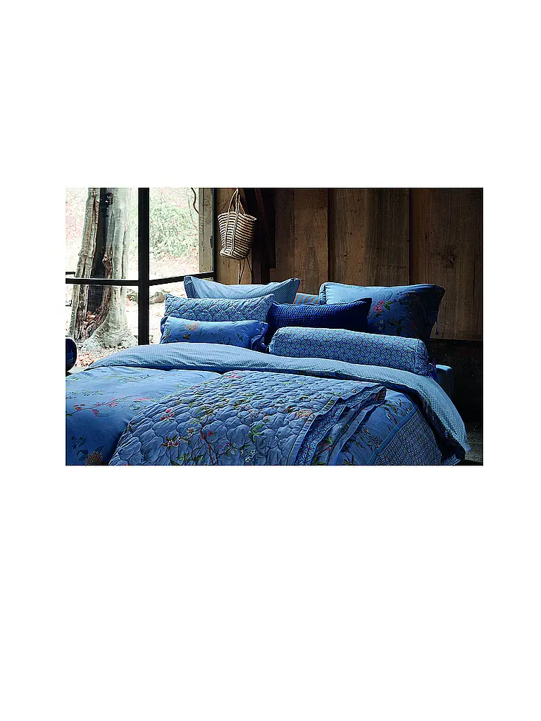 PIP STUDIO | Perkal Bettwäsche BUSTANI 70x90cm/140x200cm Blue | hellblau
