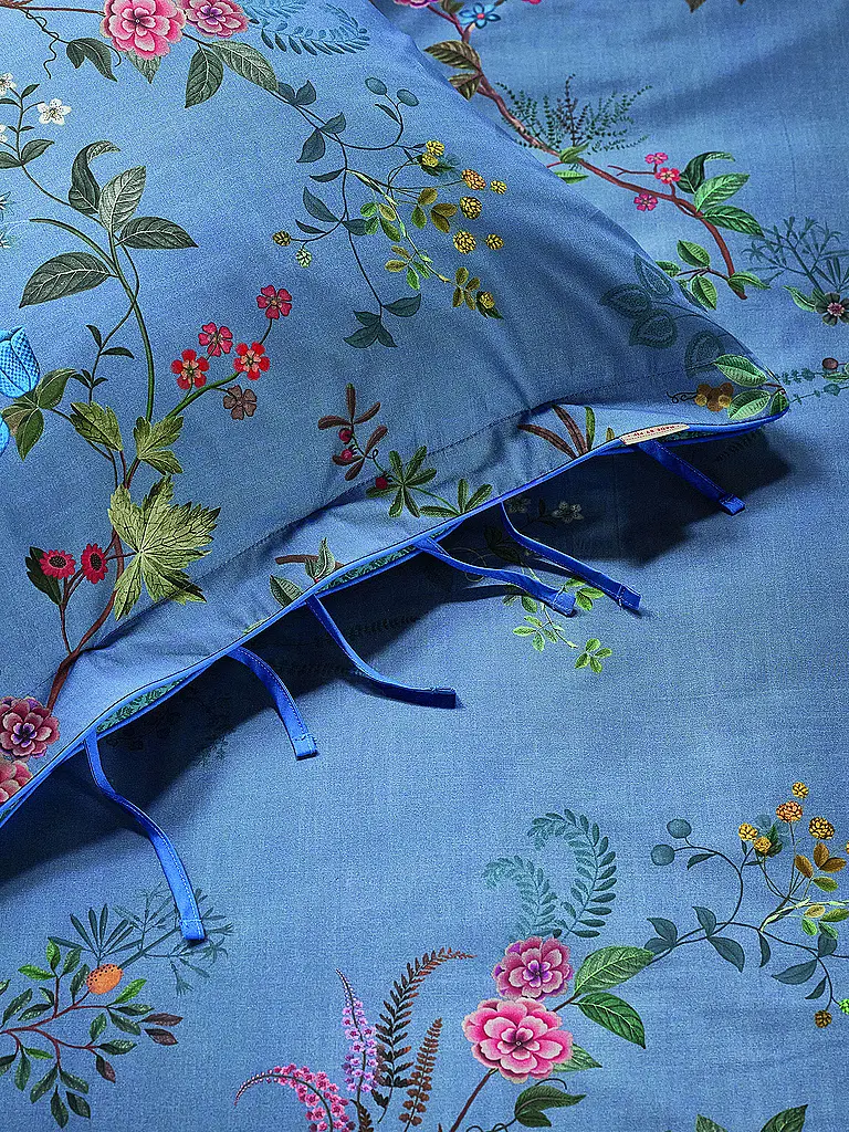 PIP STUDIO | Perkal Bettwäsche BUSTANI 70x90cm/140x200cm Blue | hellblau