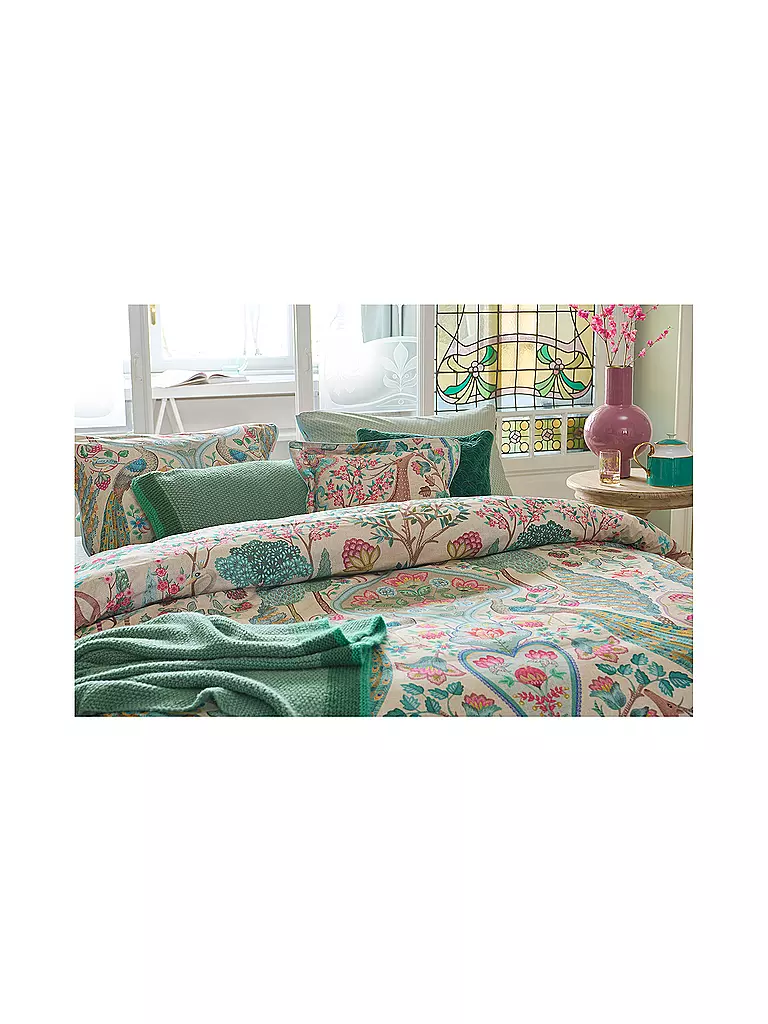PIP STUDIO | Perkal Bettwäsche CASA DI PIP 2x 70x90cm/200x200cm Offwhite | beige