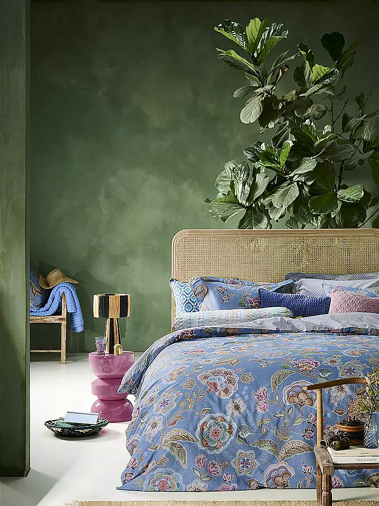 PIP STUDIO | Perkal Bettwäsche MATATA 70x90cm / 140x200cm Blau | blau