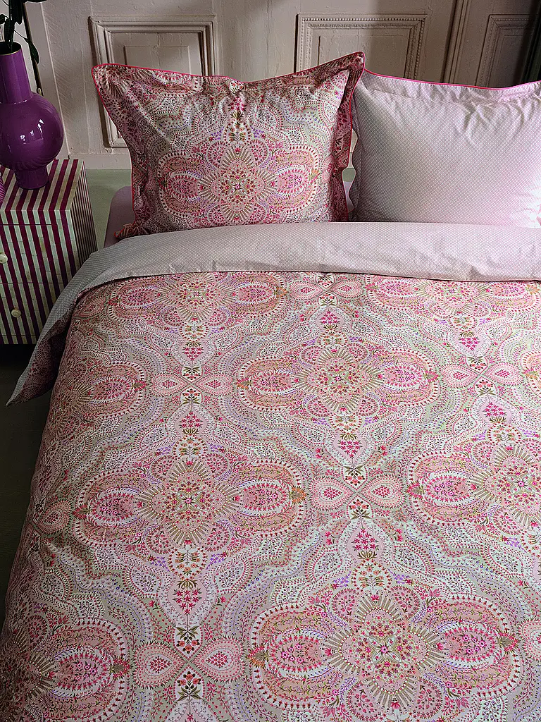 PIP STUDIO | Perkal Bettwäsche MOON FLOWER 70x90cm/140x200cm Light Pink | rosa