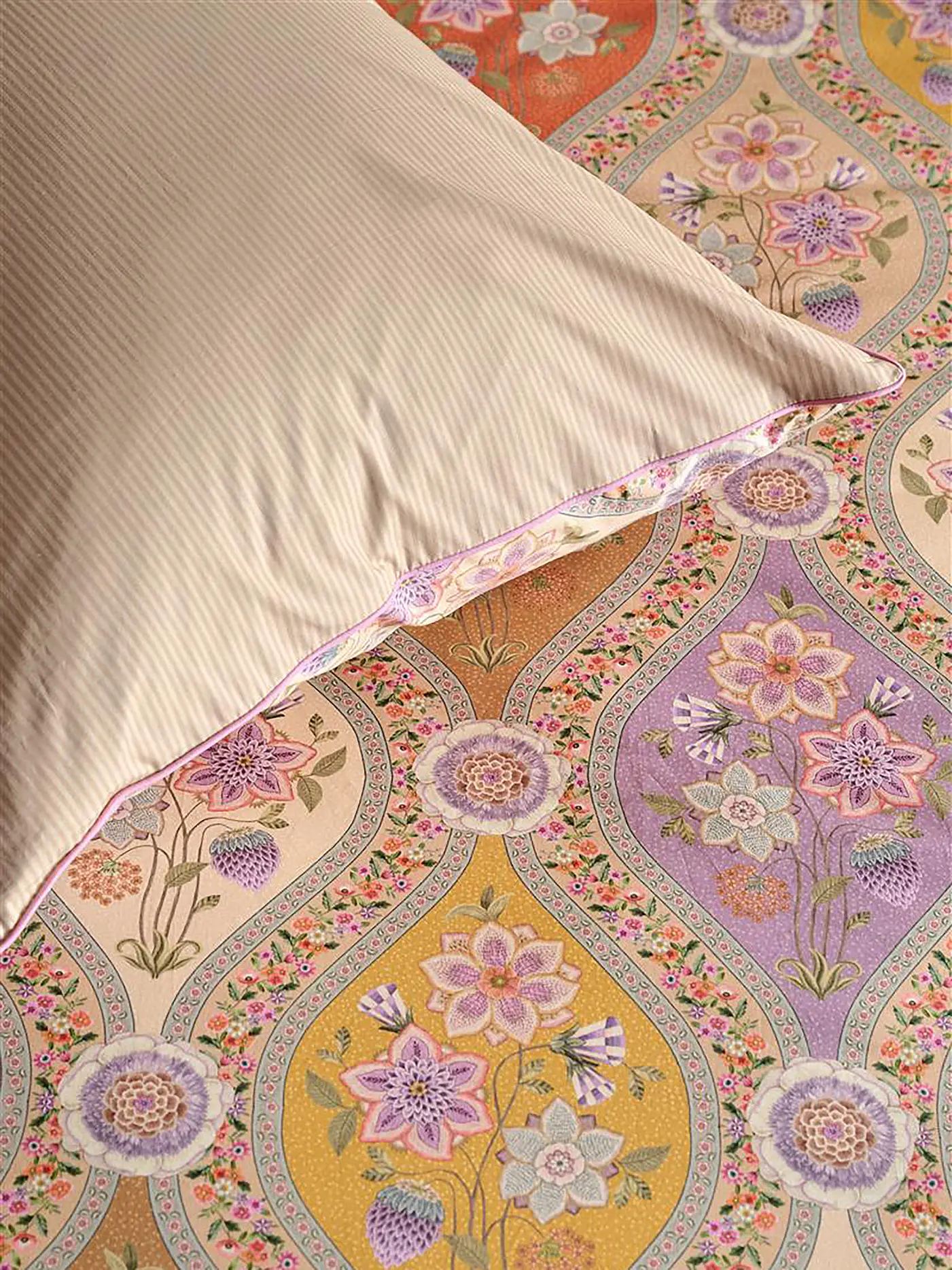 PIP STUDIO | Perkal Bettwäsche ORNAMENTO RAMO 70x90cm/140x200cm Multi | bunt