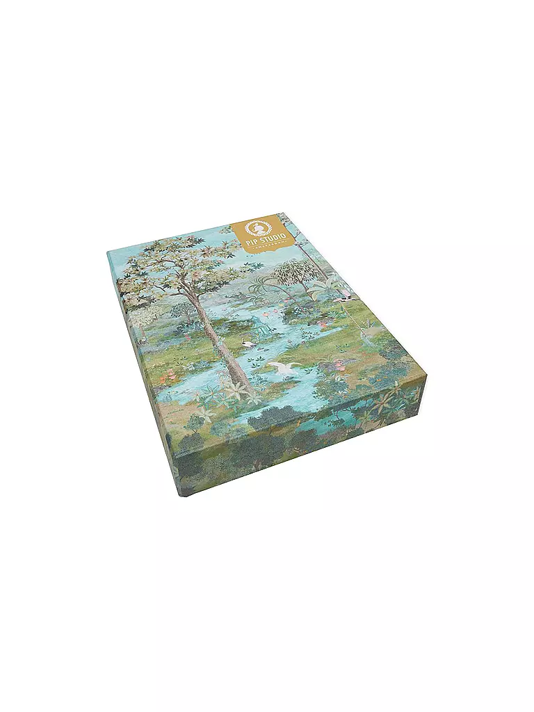 PIP STUDIO | Perkal Bettwäsche PIP Paradise 2x 70x90cm / 200x200cm Green | mint