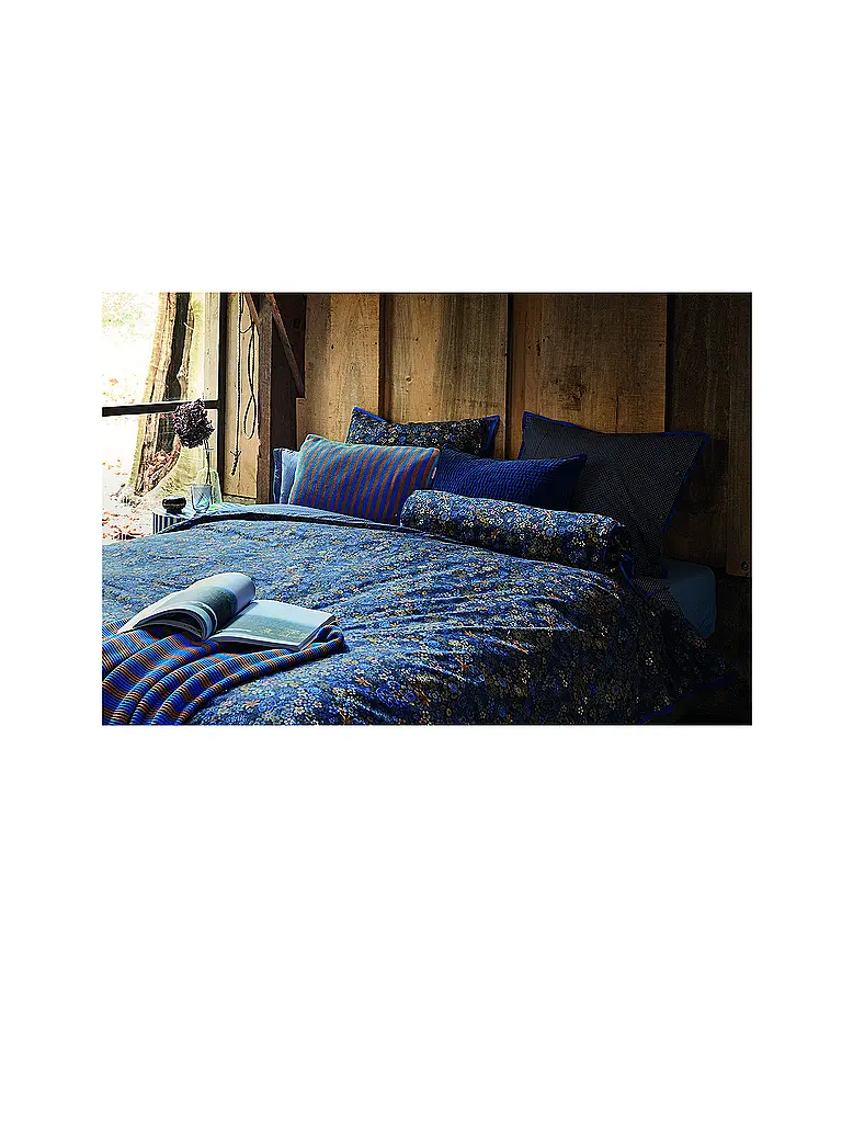 PIP STUDIO | Perkal Bettwäsche TUTTI I FIORI 70x90cm/140x200cm Dark Blue | dunkelblau