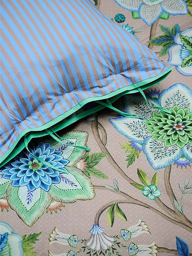 PIP STUDIO | Perkal Bettwäsche VIVA LA VIDA 70x90cm / 140x200cm Blue | blau