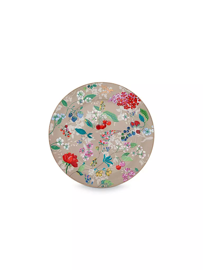 PIP STUDIO | Platzteller "Floral Hummingbirds" 32cm | beige