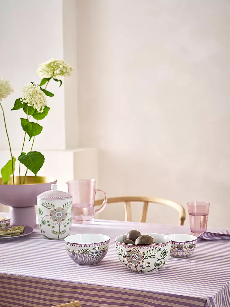 PIP STUDIO | Schale LILY & LOTUS 18cm Off White | hellgrün