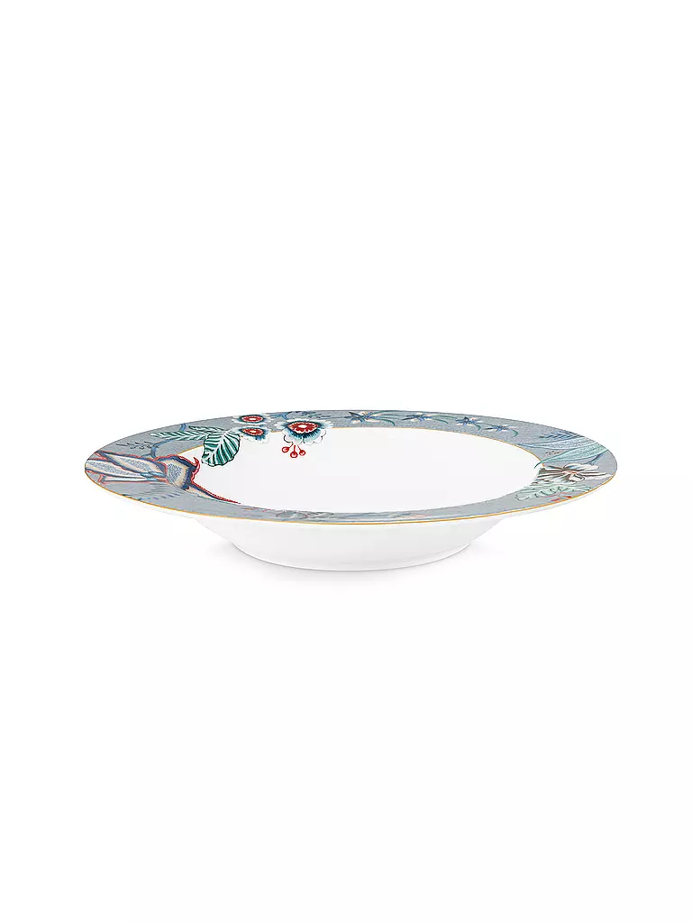 PIP STUDIO | Suppenteller 21,5cm FLOWER FESTIVAL Light Blue | hellblau