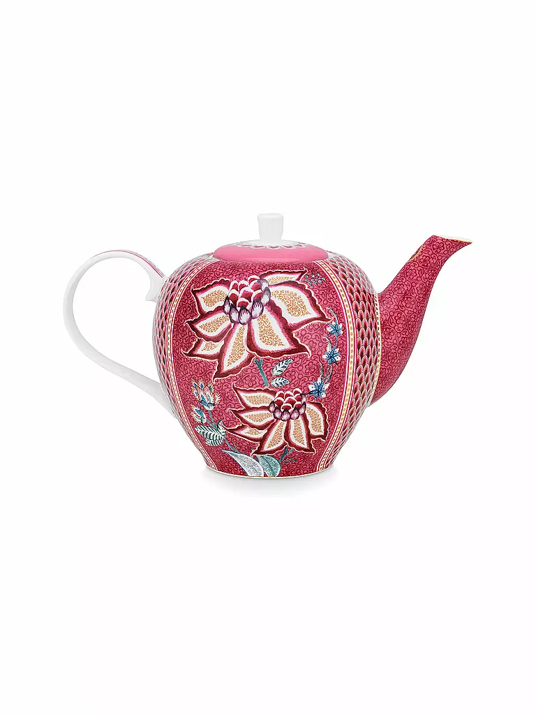 PIP STUDIO | Teekanne Large 1600ml Flower Festival Dark Pink | beere